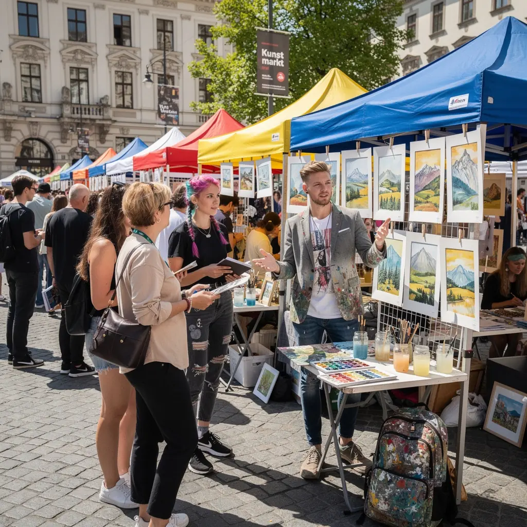 Ein Schüler, der an einem Online-Zeichenkurs teilnimmt.